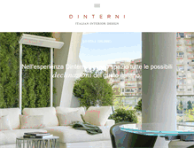 Tablet Screenshot of dinterni-interiordesign.com